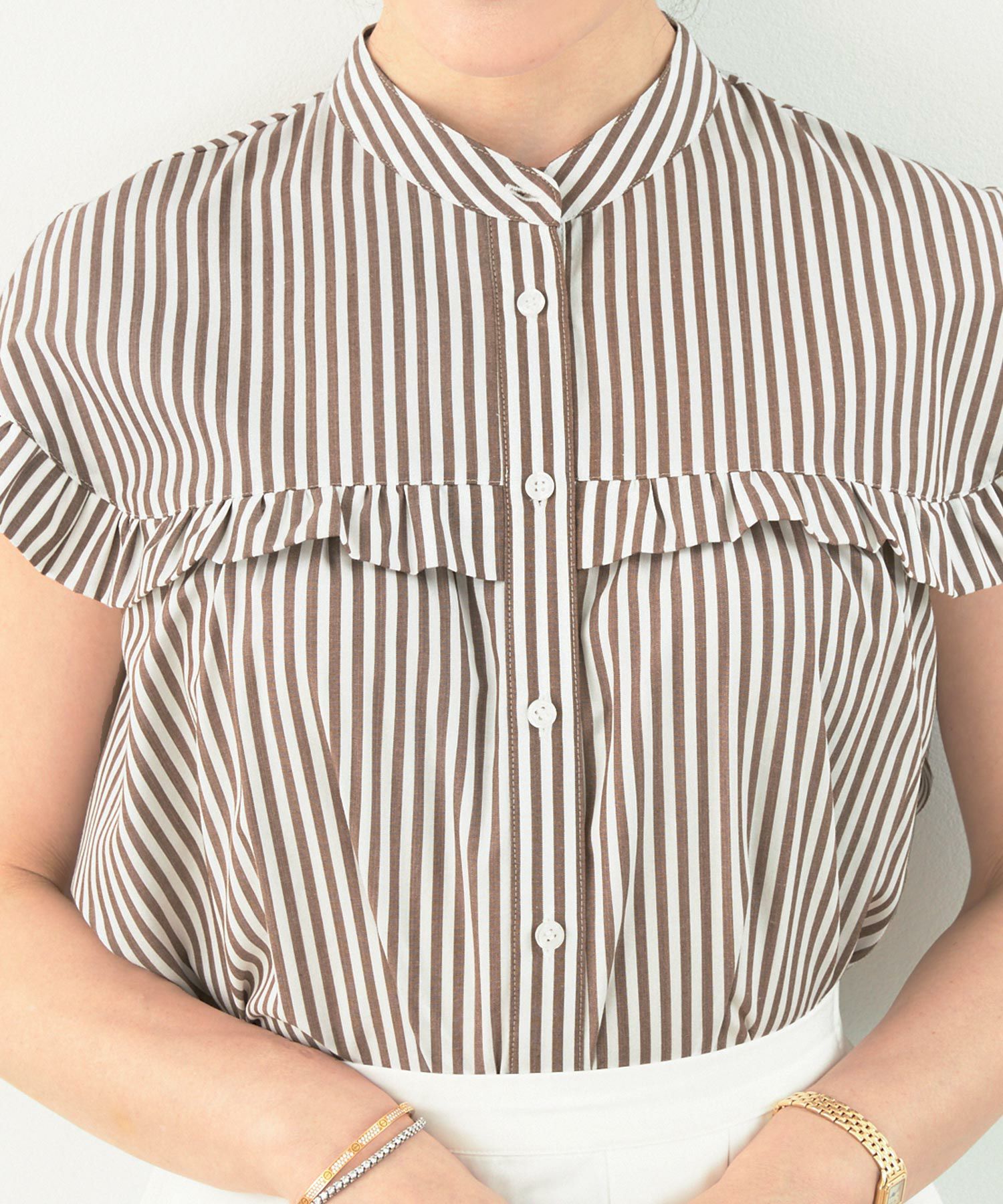 セレクト/トップス/洗濯機で洗える/マシンウォッシャブル/フレンチスリーブ/プチ袖/春/夏/秋口