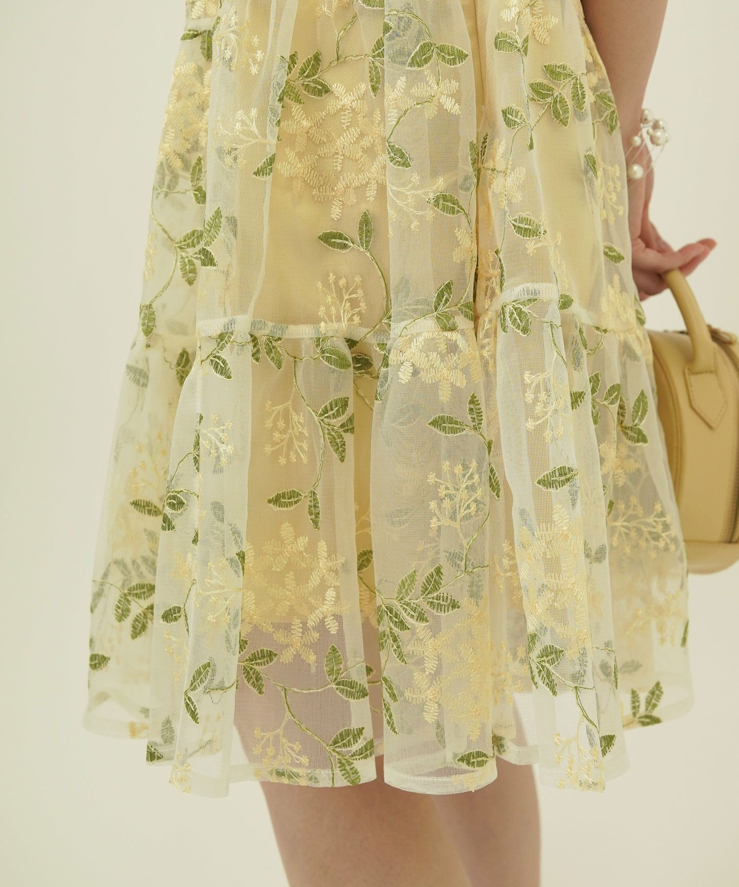 オケージョン/ドレス/ワンピース/イエロー/ブラック