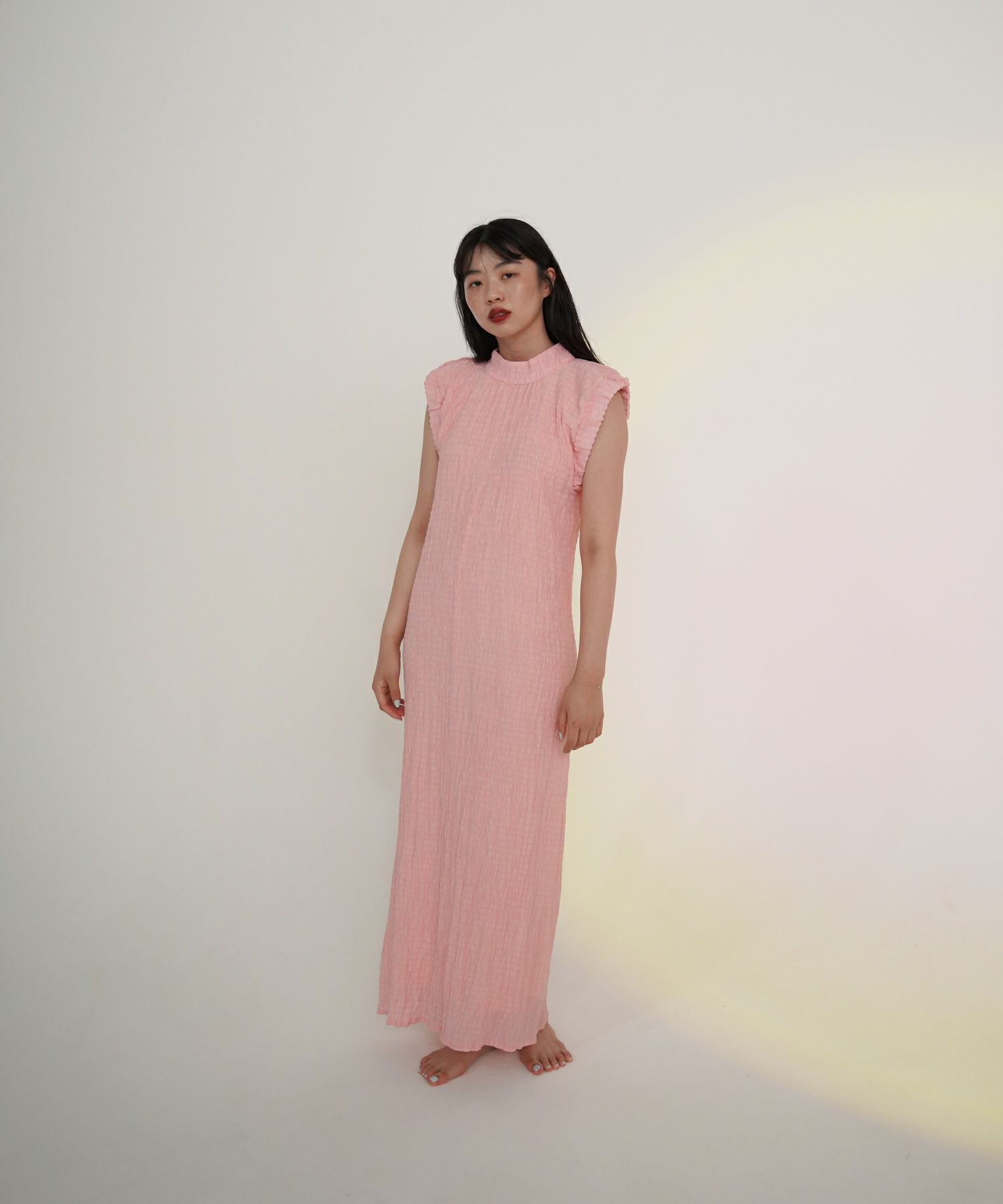 ワンピース/ノースリーブ/夏/イエロー/ピンク