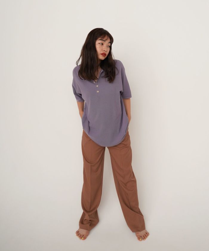 限定Price！SALE センタープレス ストライプパンツ TINA：JOJUN