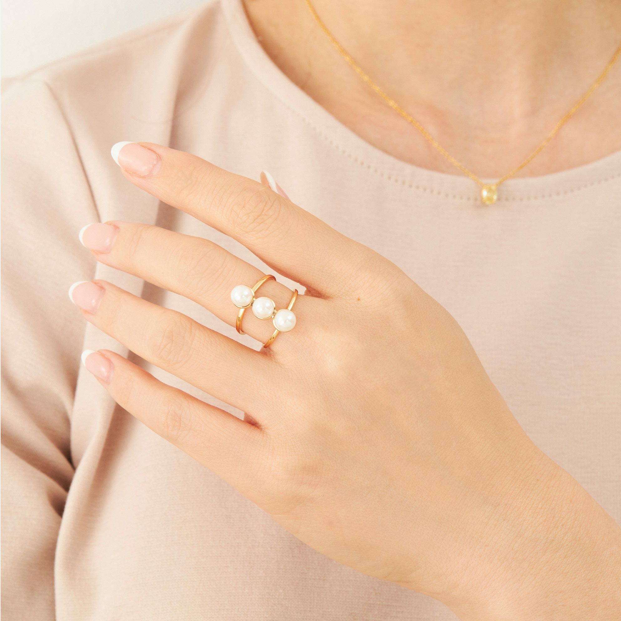 トリプル パール リング Triple Pearl Ring