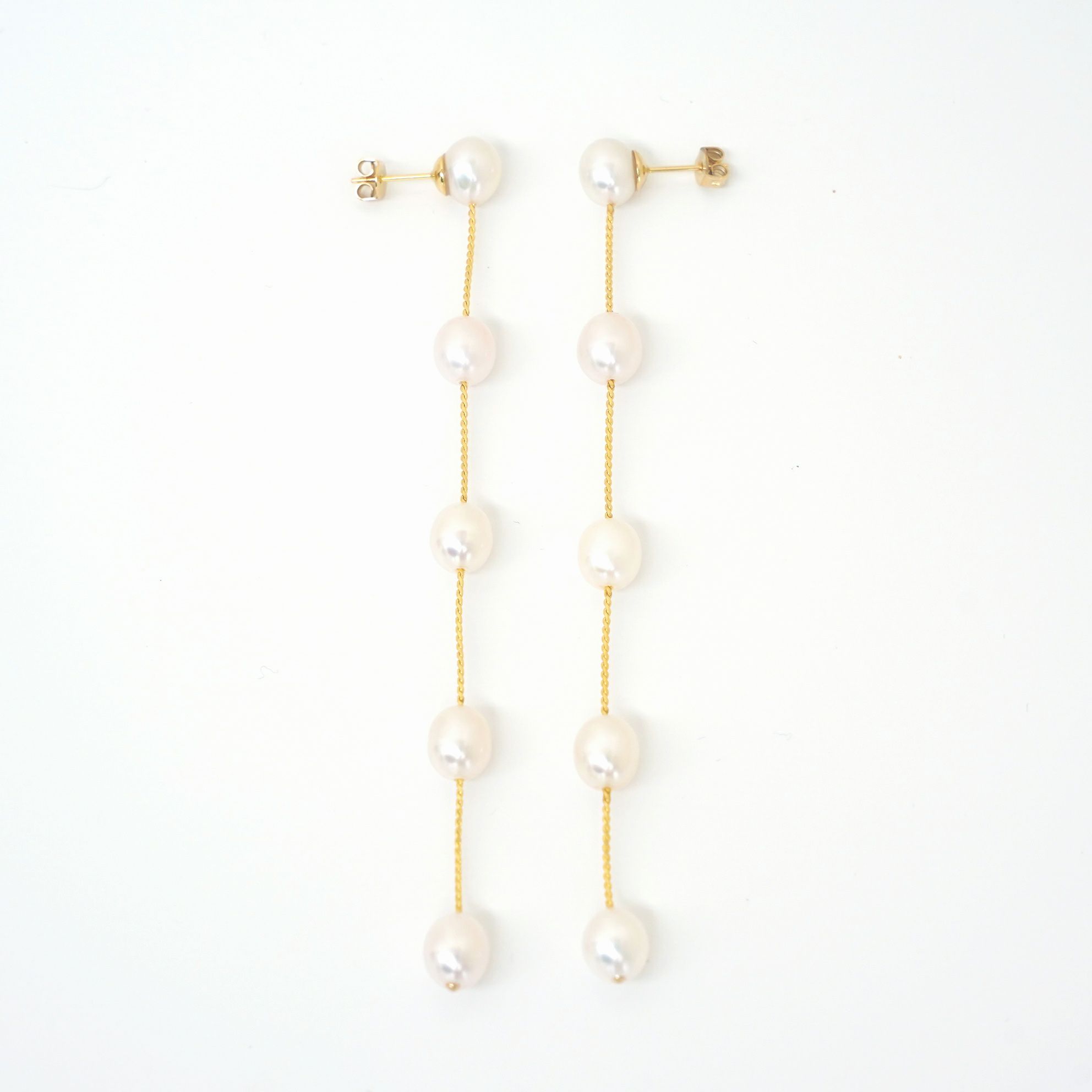 5 パール ロング ピアス イヤリング 5 Pearl Long Pierce Earring