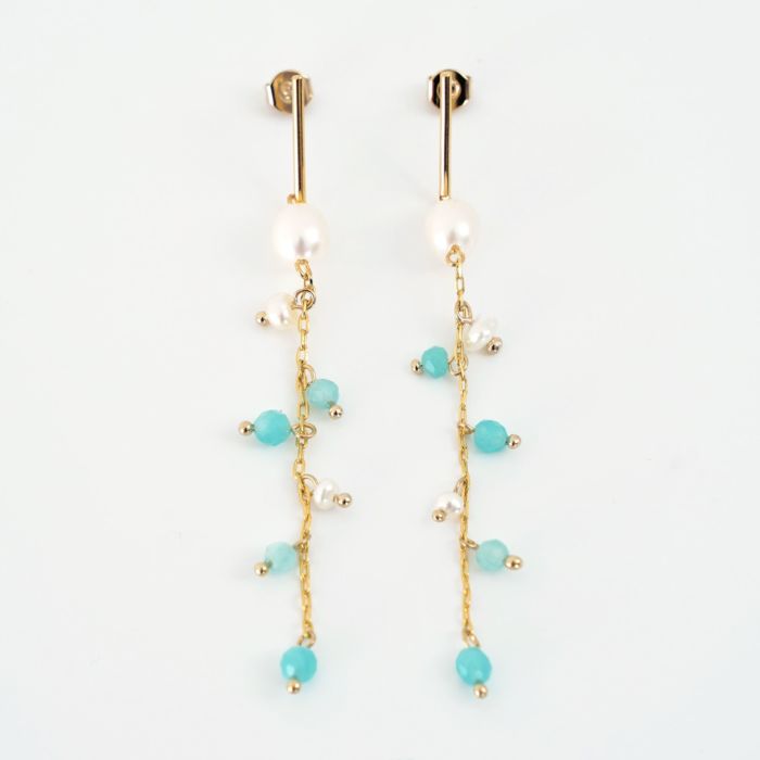 スプラッシュ ターコイズ ピアス イヤリング Splash Turquoise Pierce Earring