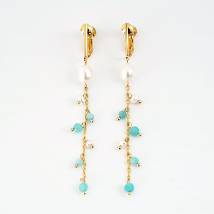 スプラッシュ ターコイズ ピアス イヤリング Splash Turquoise Pierce Earring