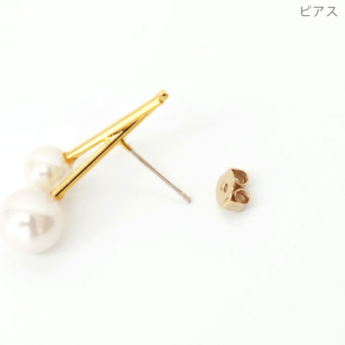 X パール ピアス イヤリング X Pearl Pierce Earring