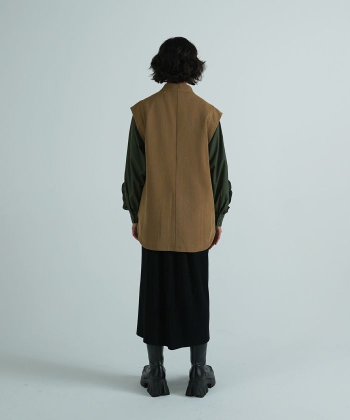 nijinana　今期　マチャットエコレザーベスト nijinana 今期 マチャットエコレザーベスト Machatt 【新作