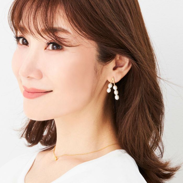 パール V ピアス イヤリング Pearl V Pierce Earring