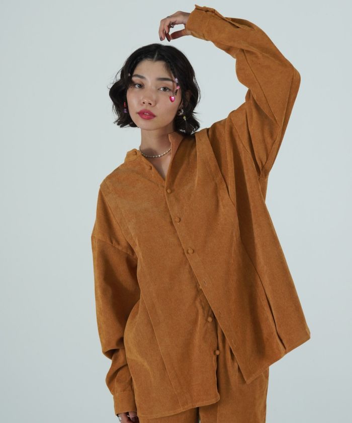 限定Price！SALE ユニセックス コーデュロイシャツ TINA：JOJUN