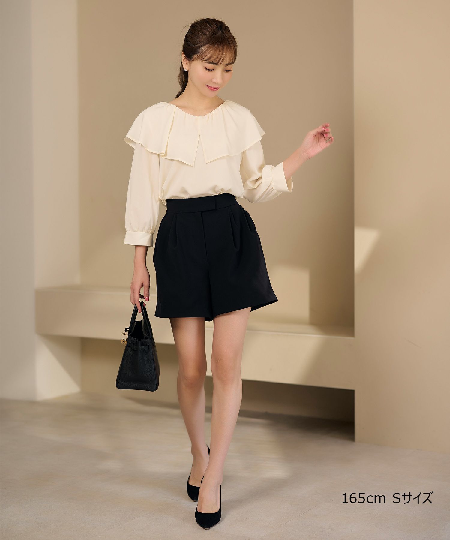 限定Price！SALE ダブルタック ショートパンツ lieulien×岡部あゆみ 全 