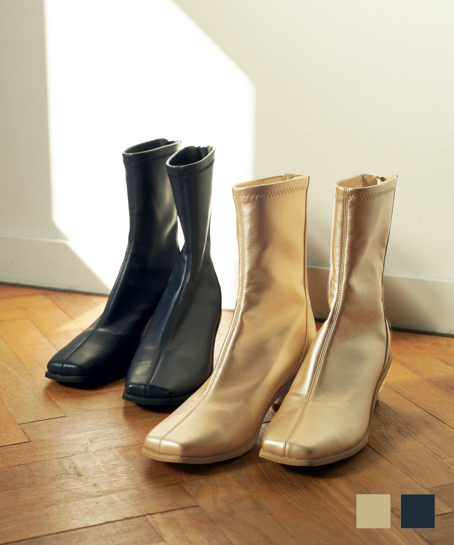 限定Price！SALE ボールヒール ショートブーツ TINA：JOJUN 全2色  