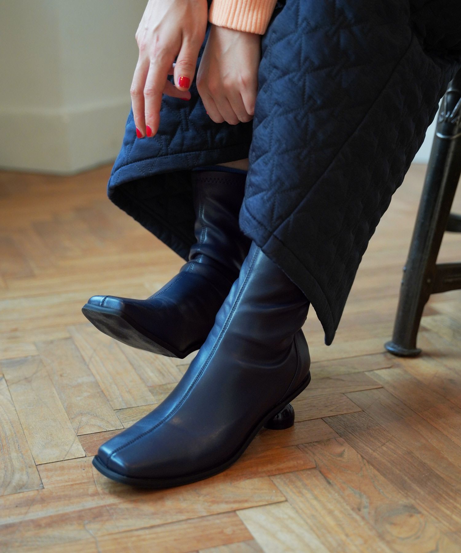 限定Price！SALE ボールヒール ショートブーツ TINA：JOJUN 全2色  