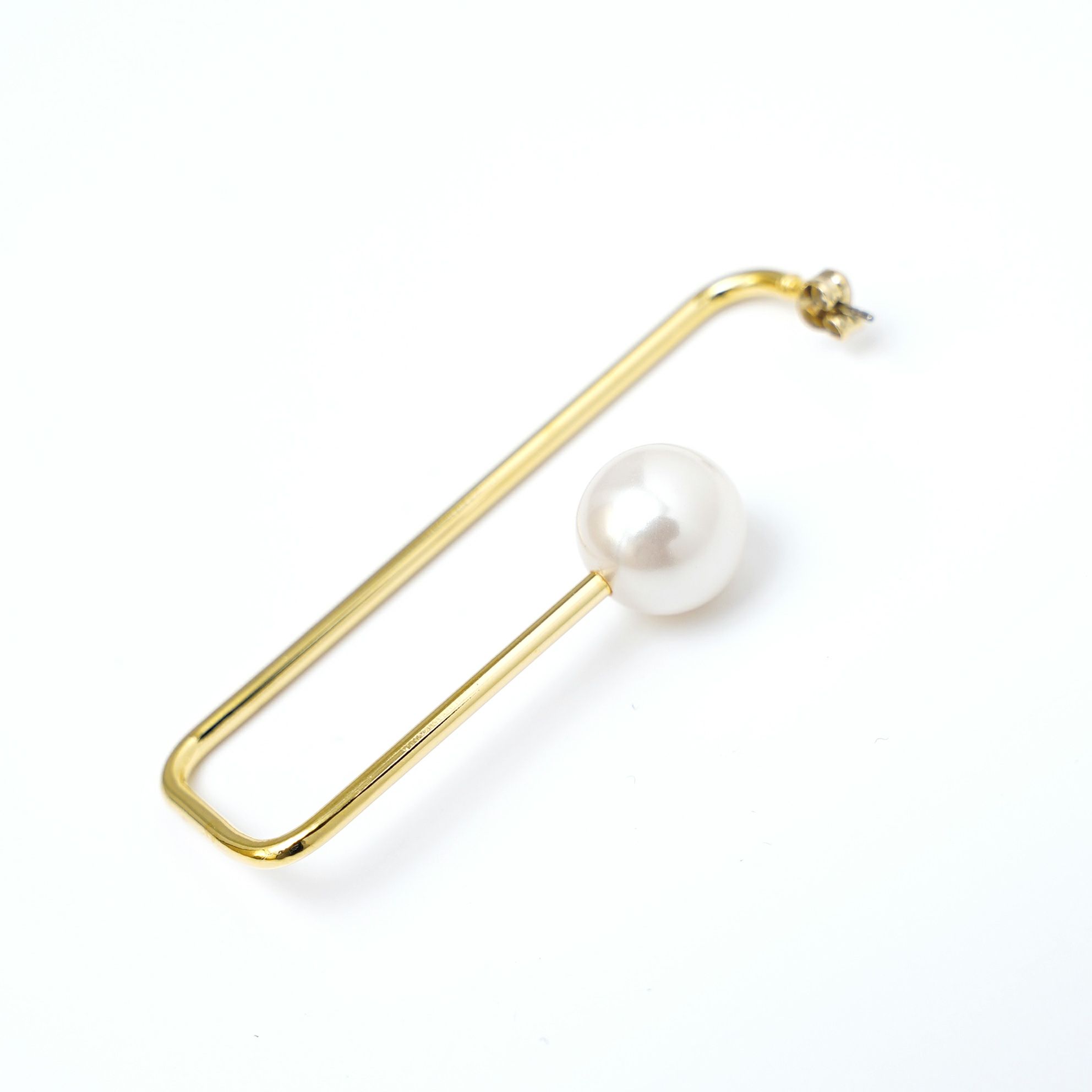 パール レクタングル ピアス イヤリング Pearl Rectangle Pierce Earring
