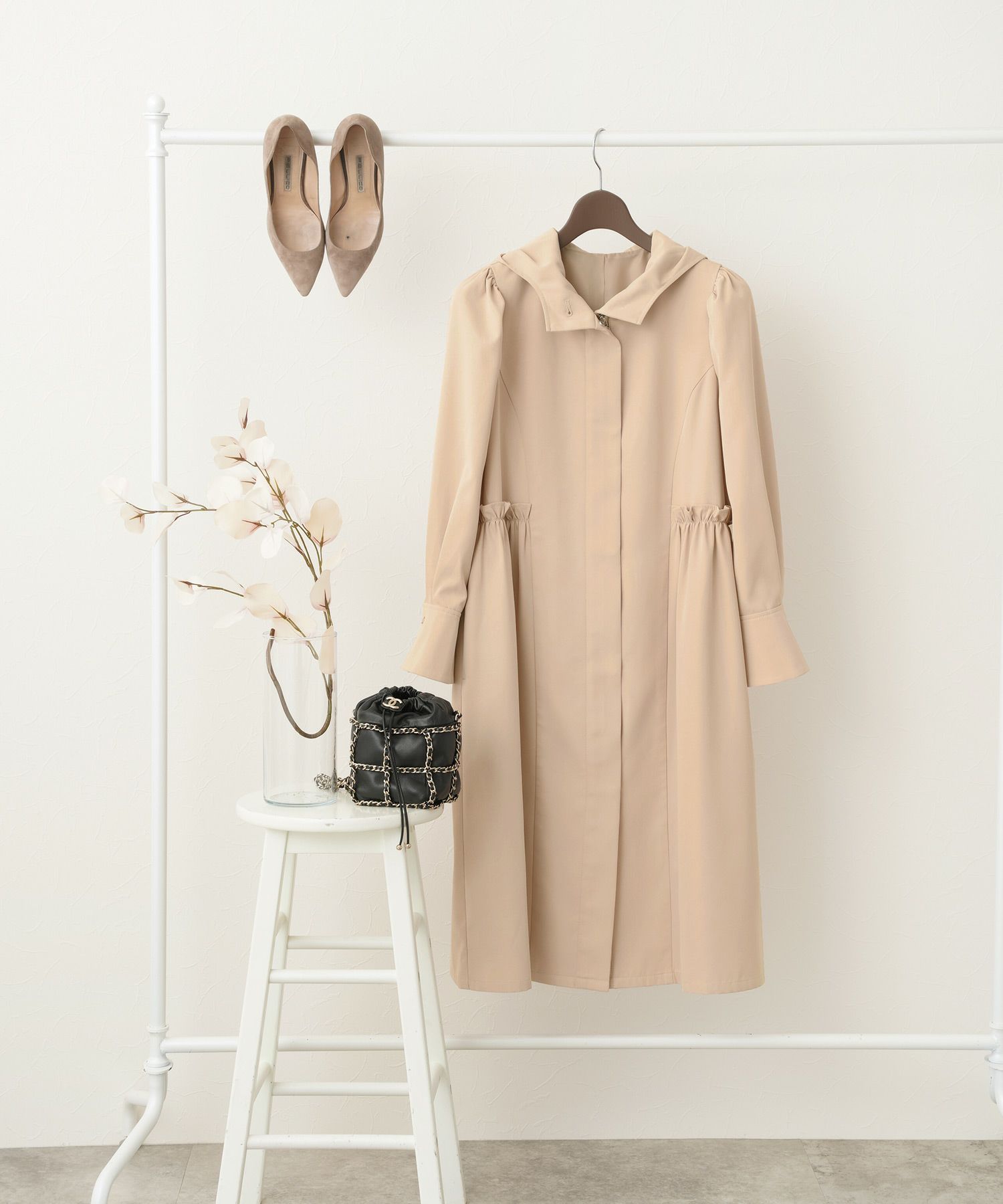 Winter-SALE フード付き ドレスコート Liala×PG 全3色｜lpg112-1468【5】 