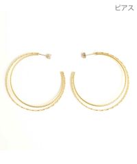 ゴールド スプリンクル フープ ピアス イヤリング Gold Sprinkle Hoop Pierce Earring