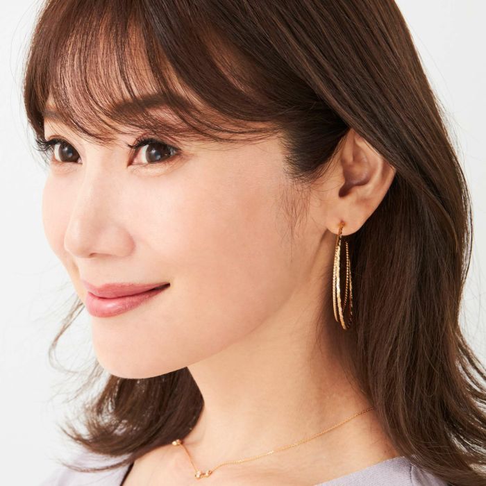 ゴールド スプリンクル フープ ピアス イヤリング Gold Sprinkle Hoop Pierce Earring