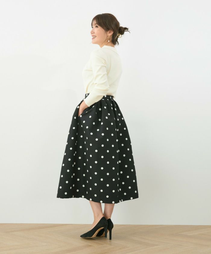 美品 今期商品 リアラPG ドットスカート - ひざ丈スカート