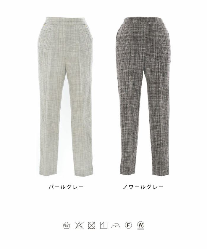 ツイード テーパード パンツ le reve vaniller 全2色 ｜lvn712