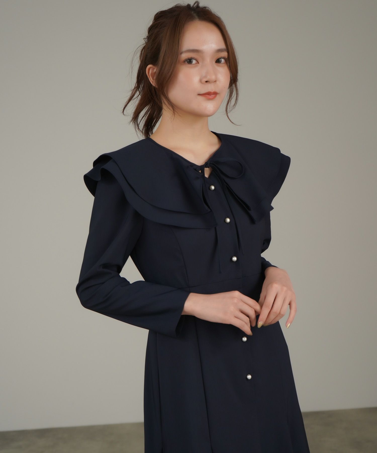 ◎新品 ダルンサロン ワコールワンピース フリル襟 M ネグリジェ  