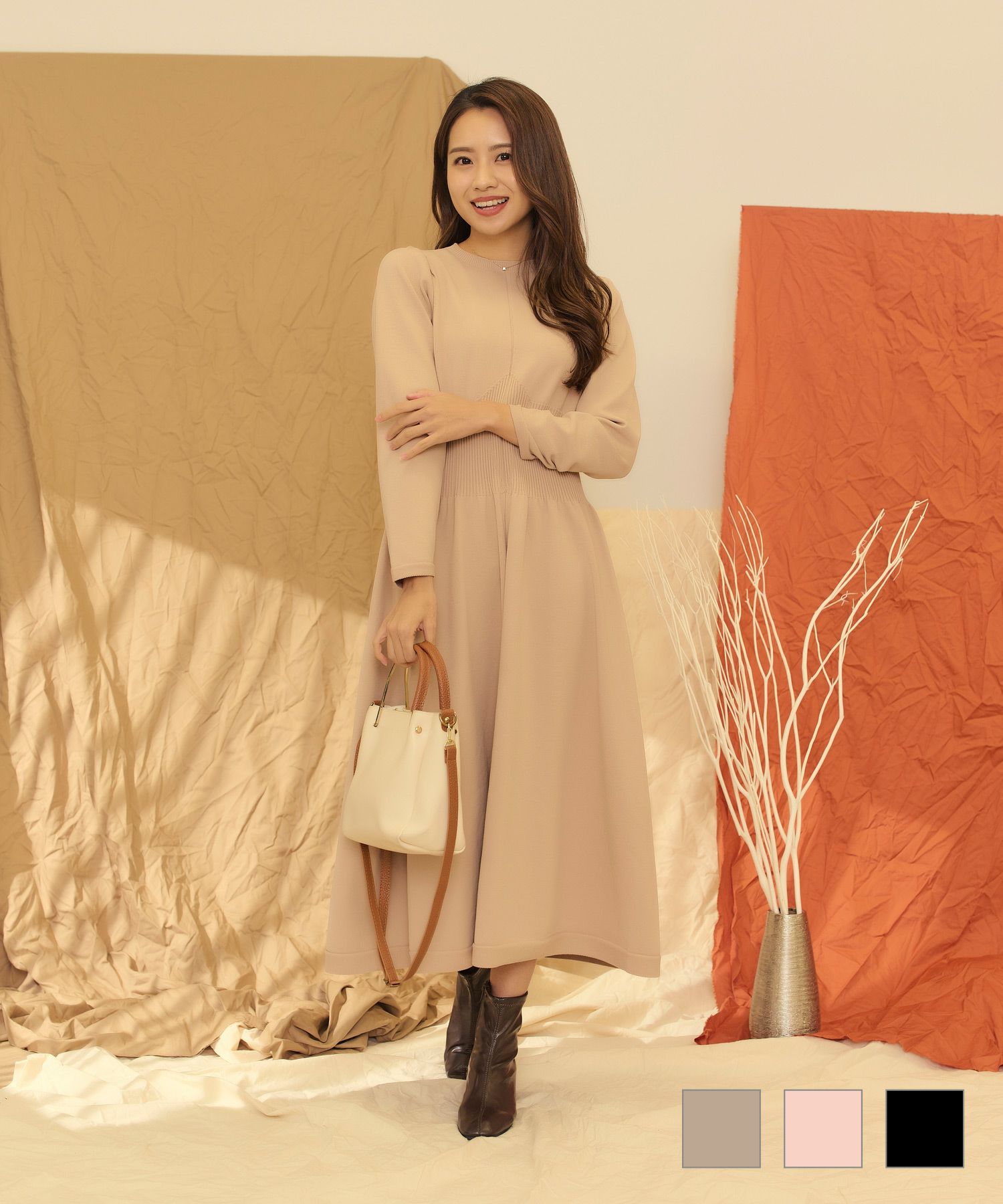 限定Price！SALE ホールガーメント ニット ワンピース lieulien×曽田 