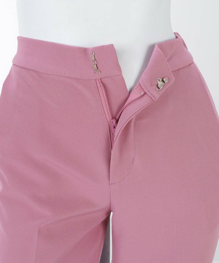 長ズボン　ピンク　S 新品 NEW 美脚 センタープレス パンツ 通常丈 Liala×PG 全6色｜lpg712-1519