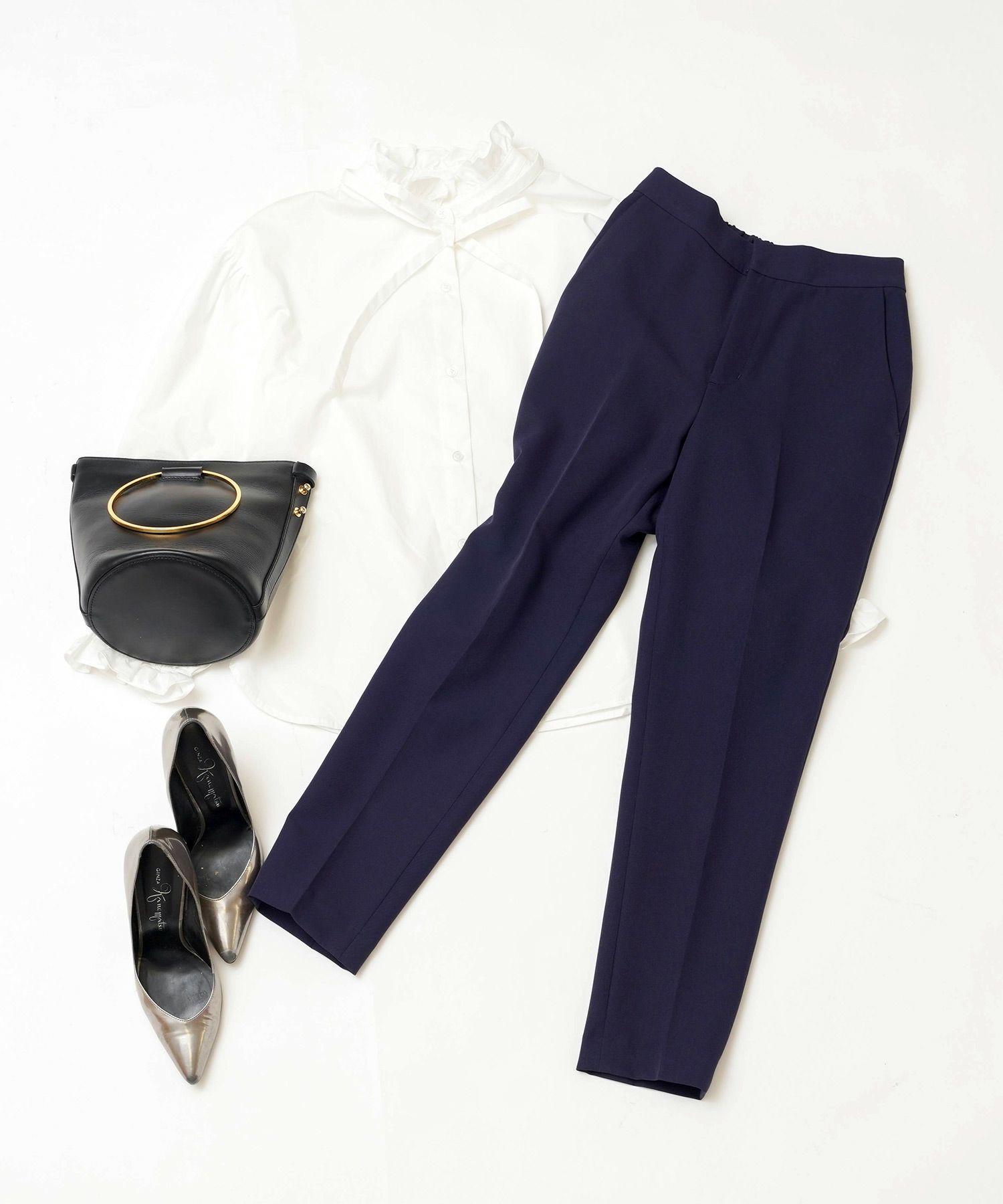 選べる丈/通常丈/小柄さん/ボトムス/ウエストゴム/美脚パンツ/美ライン/XS/S/M/L