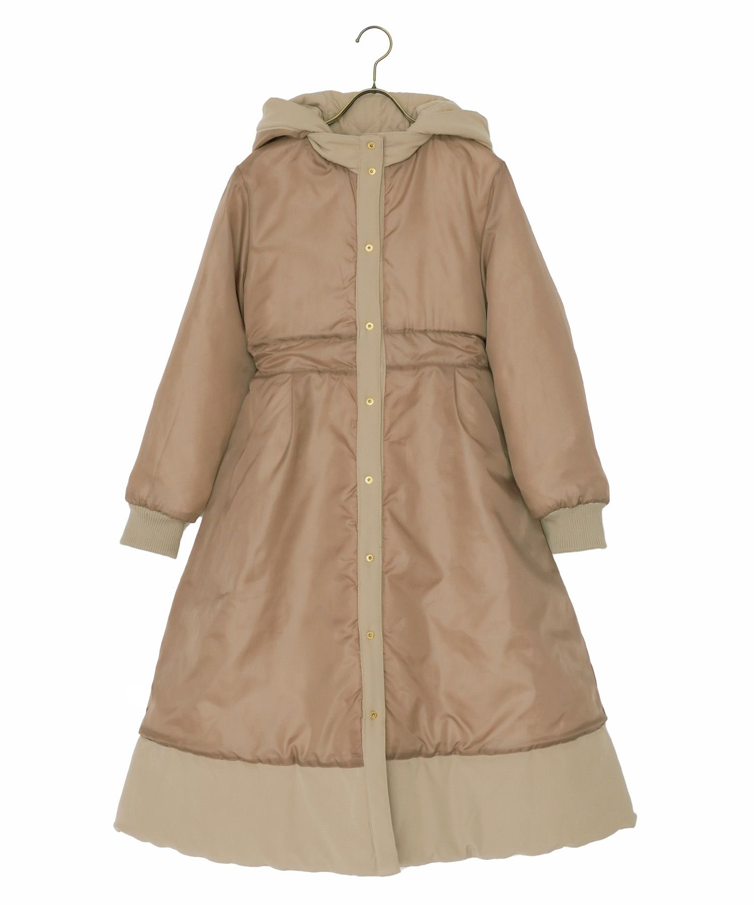 キルティング フェイクダウン ロング コート le reve vaniller 全3色  