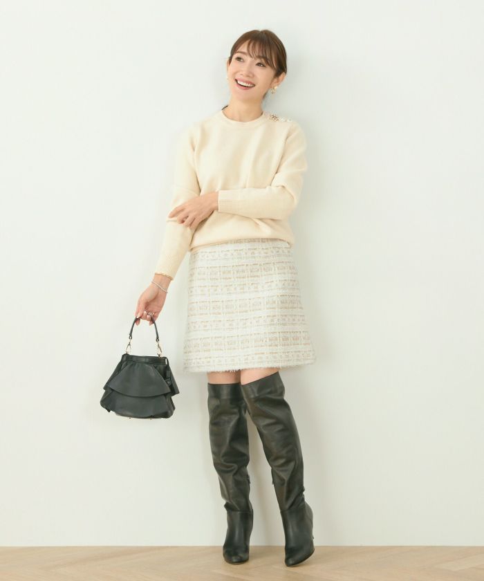 ツイード ミニスカート Liala×PG 全3色｜lpg641-1511【1】 - ミニ商品