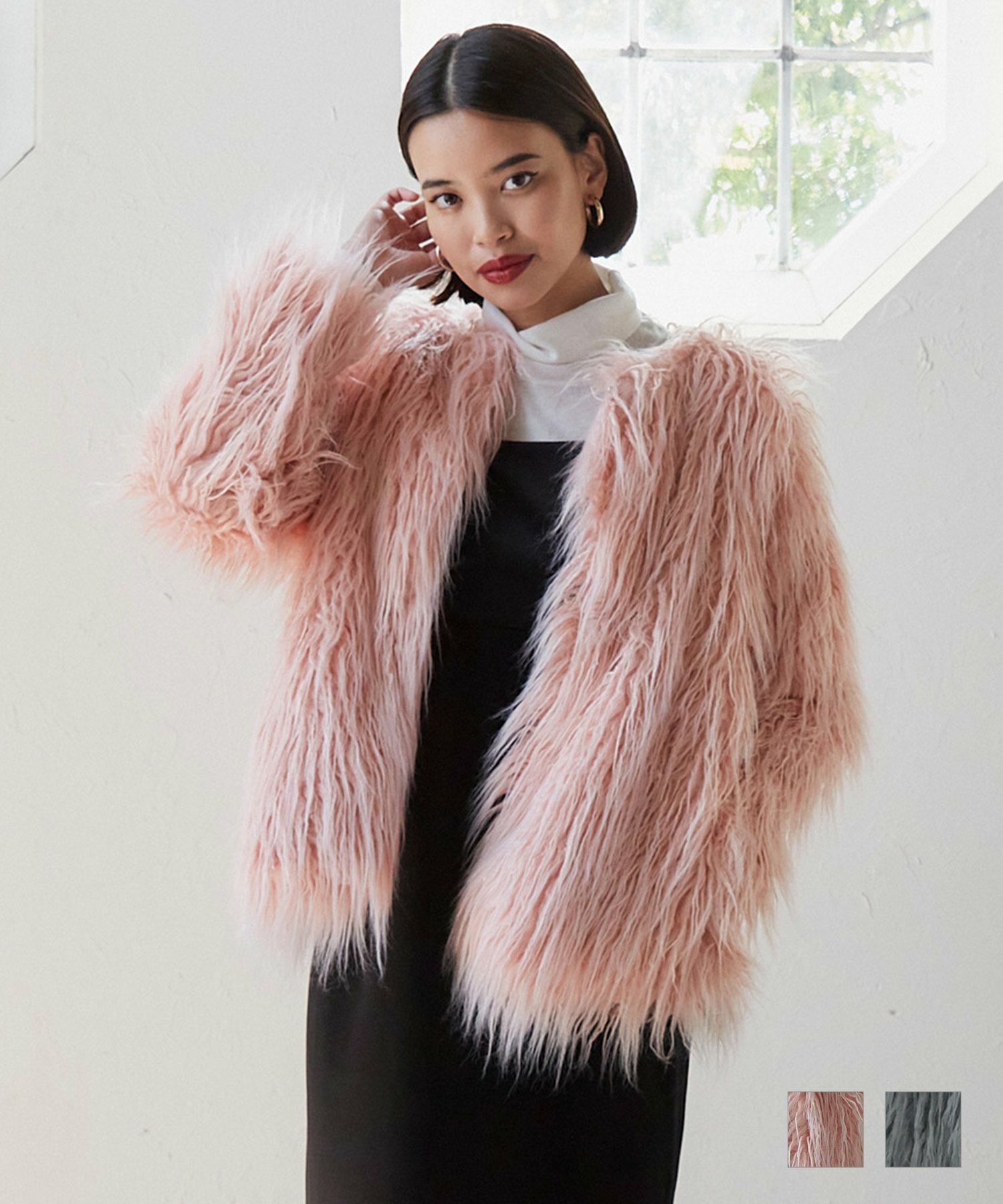 フェイクファー ジャケット TINA：JOJUN 全2色｜tnj112-0500【1  