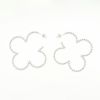 スタッズ クローバー フープ ピアス イヤリング Studs Clover Hoop Pierce Earring