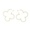 スタッズ クローバー フープ ピアス イヤリング Studs Clover Hoop Pierce Earring