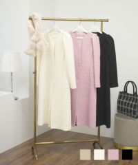 ツイードショルダータックコートPrimaScherrer全3色｜psc112-0603【1】