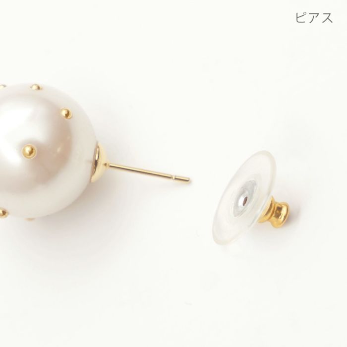 ドット パール ピアス イヤリング Dot Pearl Pierce Earring （Liala