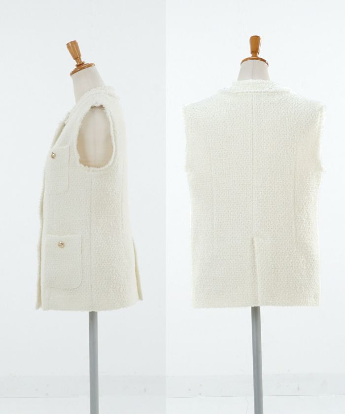 クーポン利用で1000円OFF Pachman パハマン FLUFFY GILET ジレ 新品未