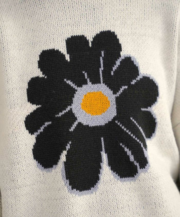 クーポン対象外】 yuni 花刺繍ニットプルオーバー - rp-polvac.com.mx