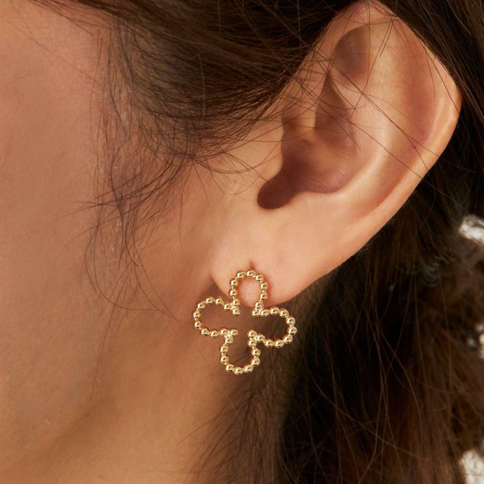 スタッズ クローバー ピアス イヤリング Studs Clover Pierce Earring 