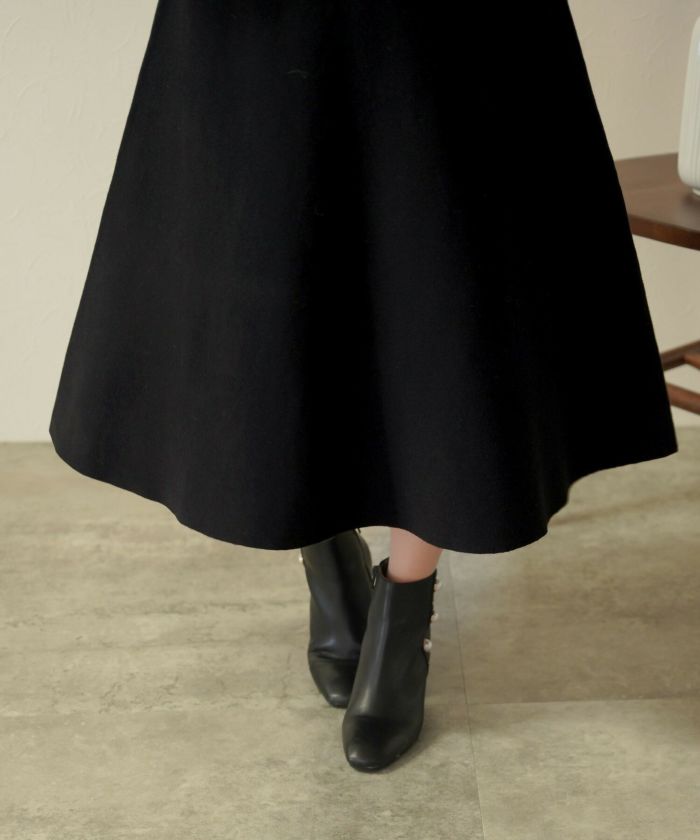 NewYear-SALE アシメカラー クラシカル ニット ワンピース le reve