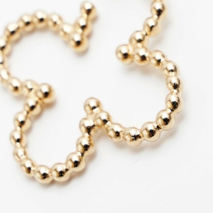 スタッズ クローバー フープ スモール ピアス Studs Clover Hoop Small Pierce