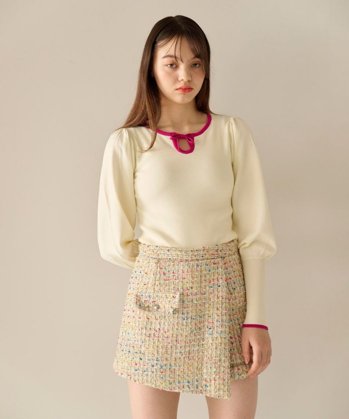 限定Price!SALE ツイード フリンジキュロット TINA:JOJUN 全1 限定Price!SALE ツイード フリンジキュロット TINA:JOJUN 全1