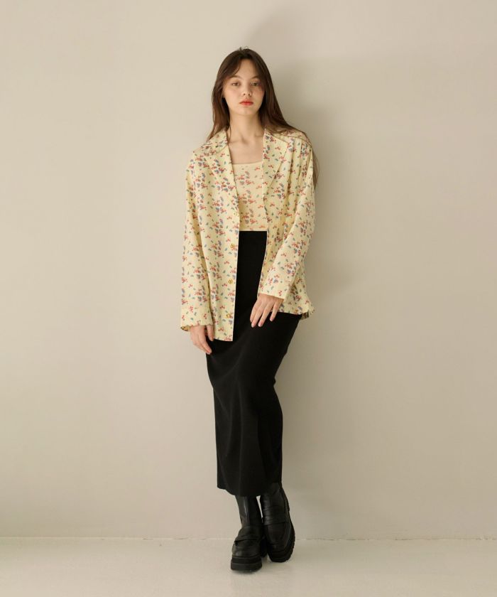 限定Price！SALE フルーツ柄 シャツジャケット TINA：JOJUN 全2