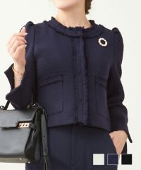 オケージョン フリンジ ショート ジャケット Liala×PG