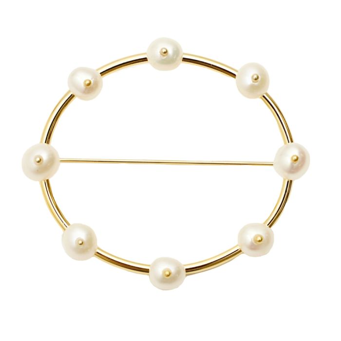 エイト パール ブローチ Eight Pearl Brooch