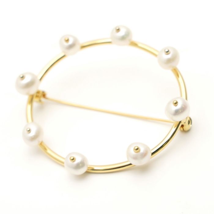 エイト パール ブローチ Eight Pearl Brooch