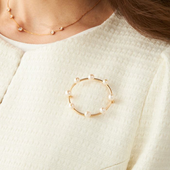 エイト パール ブローチ Eight Pearl Brooch