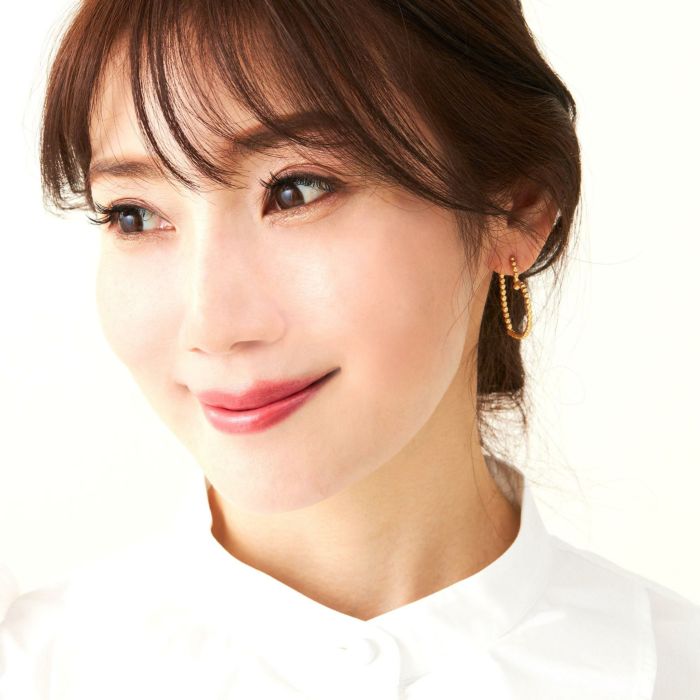 スタッズ ハート フープ ピアス イヤリング Studs Heart Hoop Pierce Earring