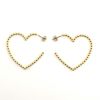 スタッズ ハート フープ ピアス イヤリング Studs Heart Hoop Pierce Earring