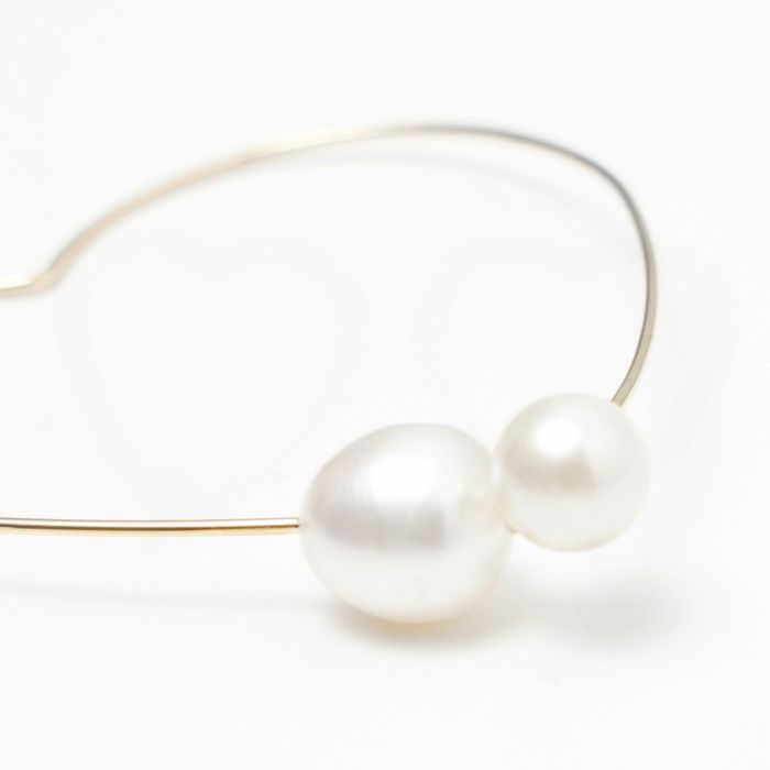 ハート フープ パール ピアス Heart Hoop Pearl Pierce