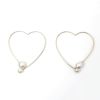 ハート フープ パール ピアス Heart Hoop Pearl Pierce