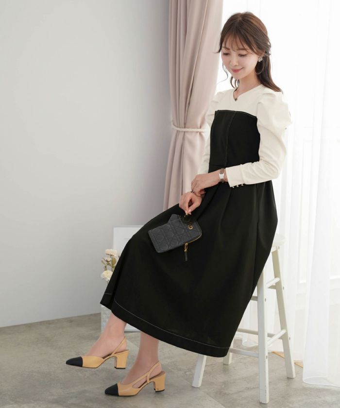 ポンチ ビスチェ ワンピース le reve vaniller 全3色 ｜lvn311-1602【3