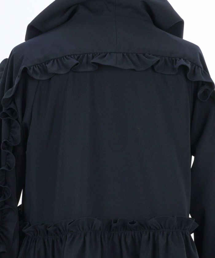 フード付き ラッフルフリル ショート丈 アウター Liala×PG 全2色