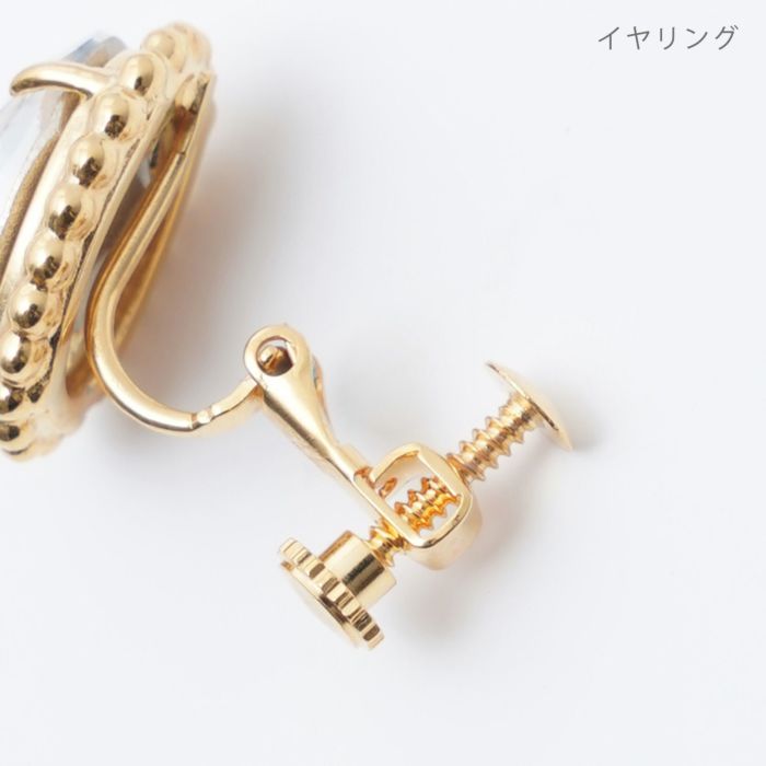 アンティーク クリスタル ピアス イヤリング Antique Crystal Pierce Earring